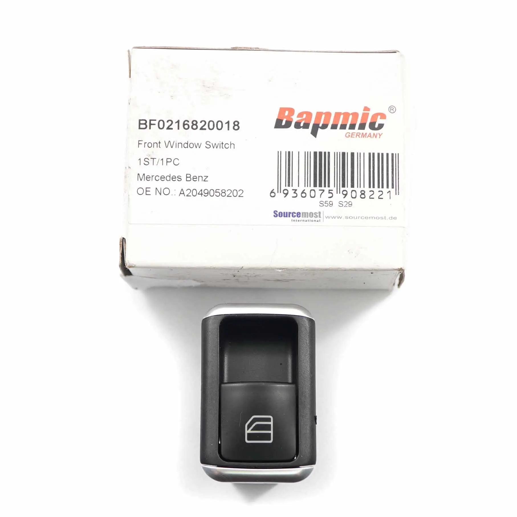 Mercedes W204 W207 Interruptor regulación elevalunas puerta A2049058202 BAPMIC