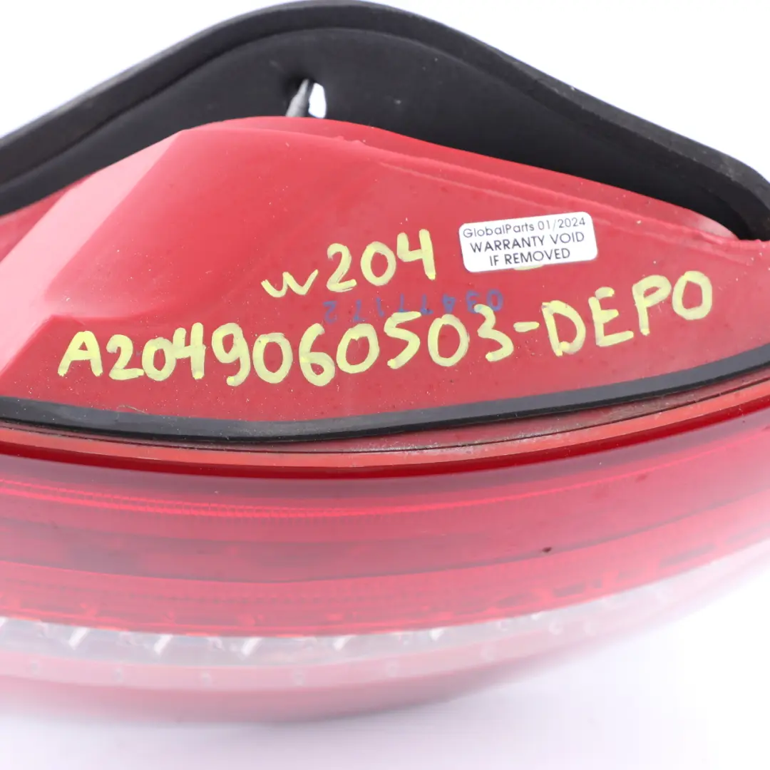 Mercedes W204 Rear Light Right O/S Tail Lamp Side Panel DEPO A2049060503