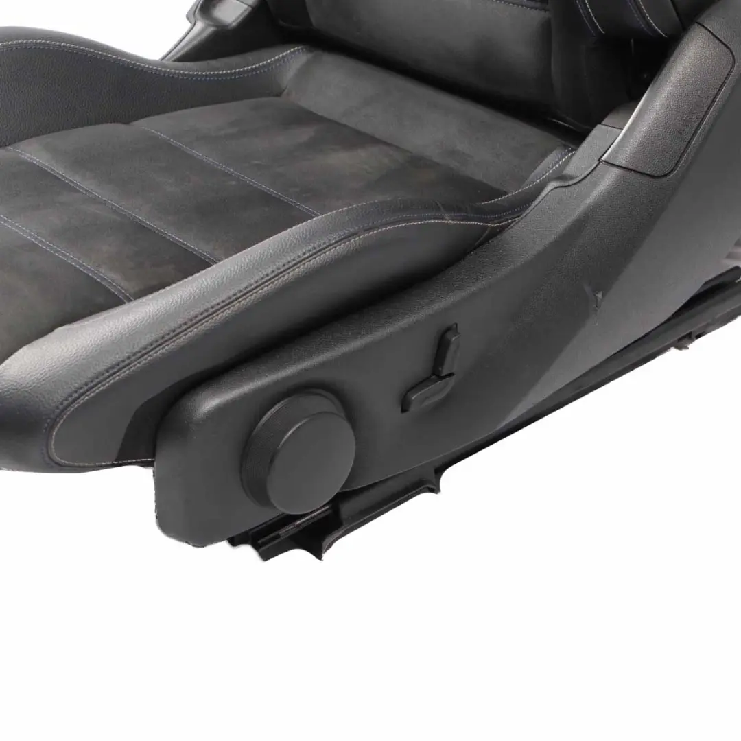 Leather Seat Mercedes W204 S204 Heated Sport Front Left N/S Black Alcantara