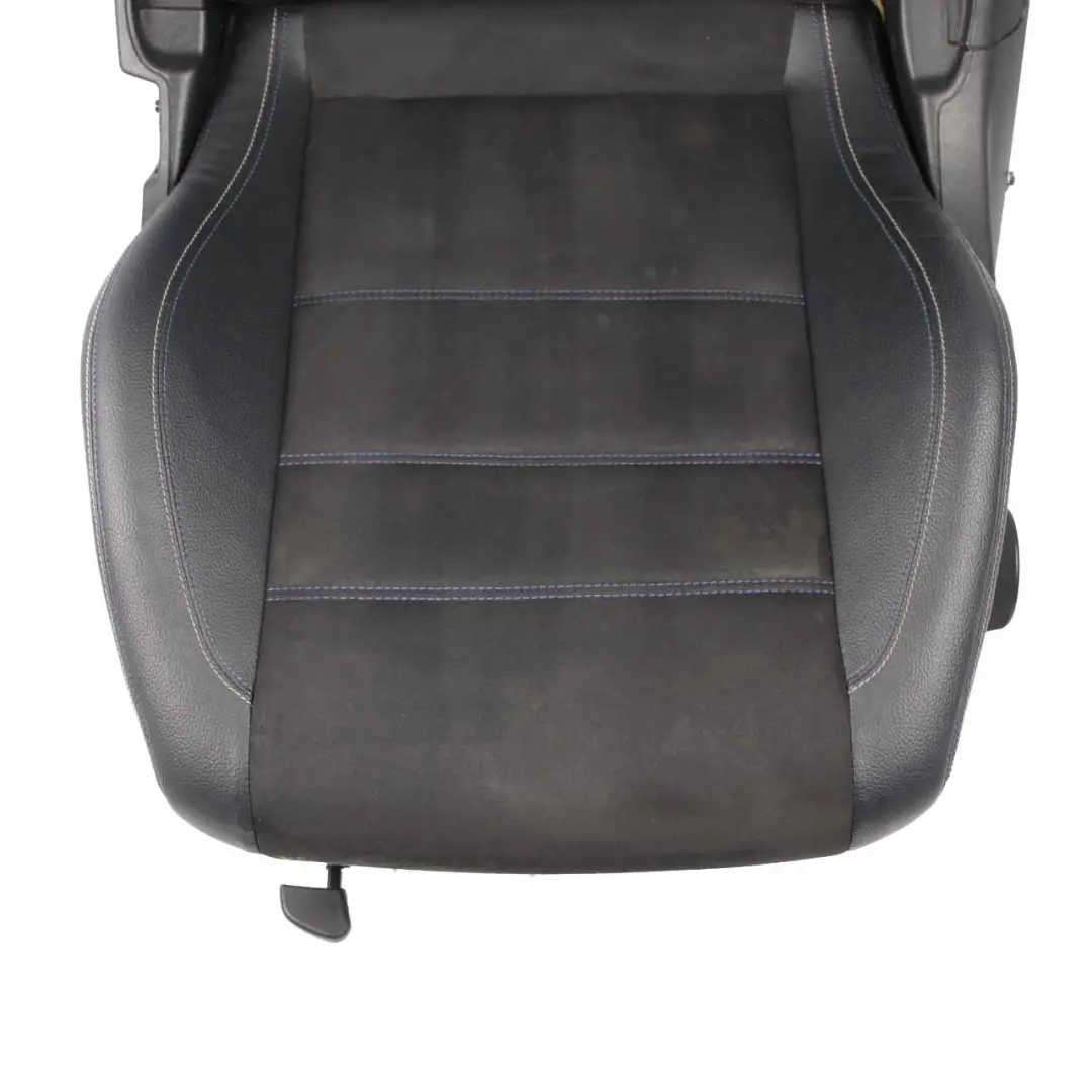 Leather Seat Mercedes W204 S204 Heated Sport Front Left N/S Black Alcantara