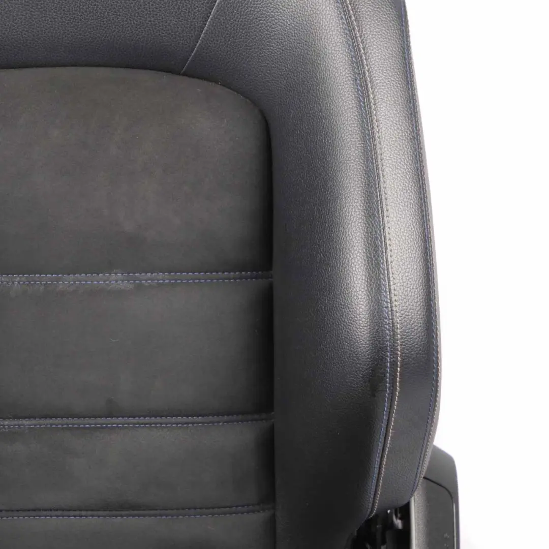 Leather Seat Mercedes W204 S204 Heated Sport Front Left N/S Black Alcantara