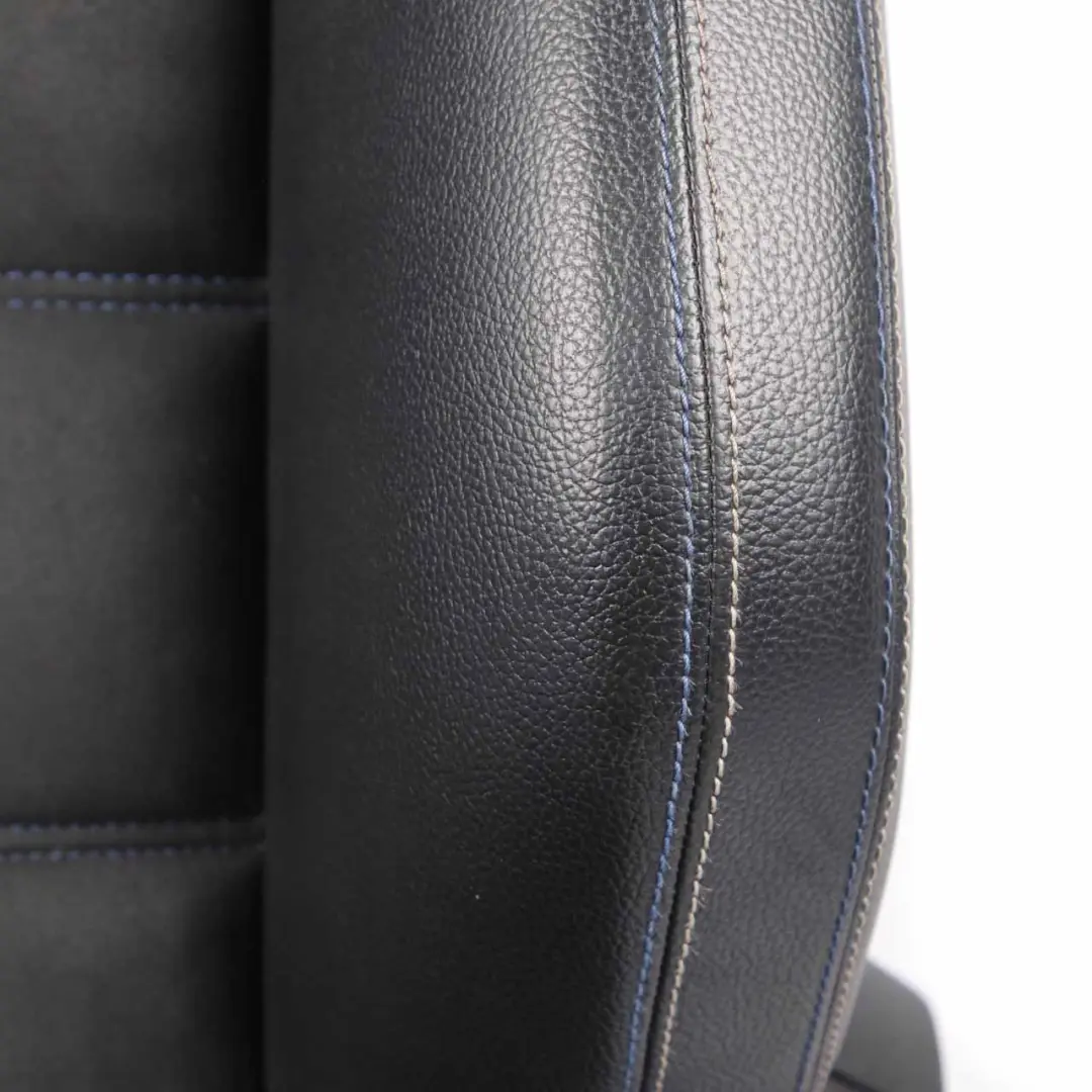 Leather Seat Mercedes W204 S204 Heated Sport Front Left N/S Black Alcantara