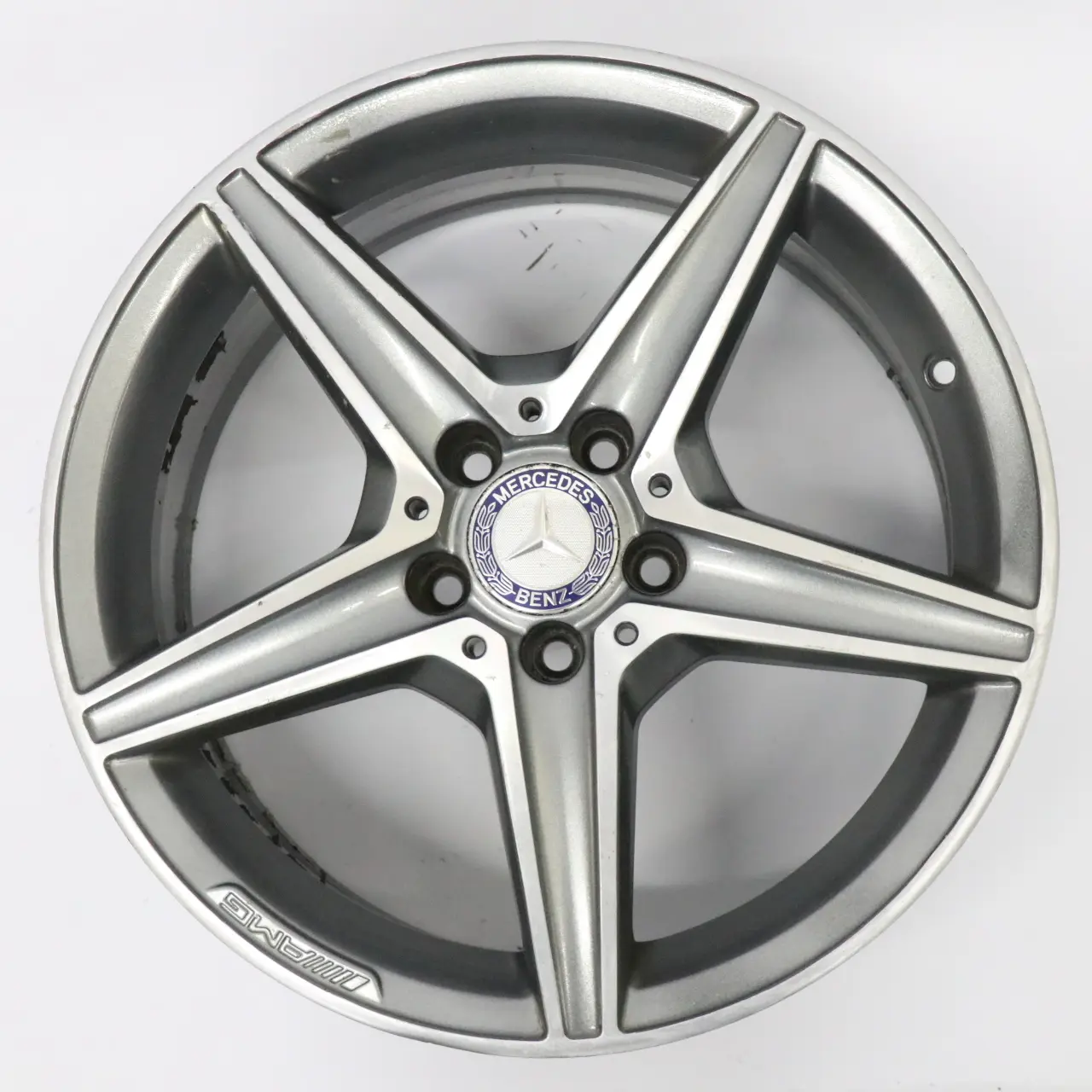 Mercedes W205 Jante en alliage AMG gris Himalaya 5 Spoke 18" 7,5J A2054011100