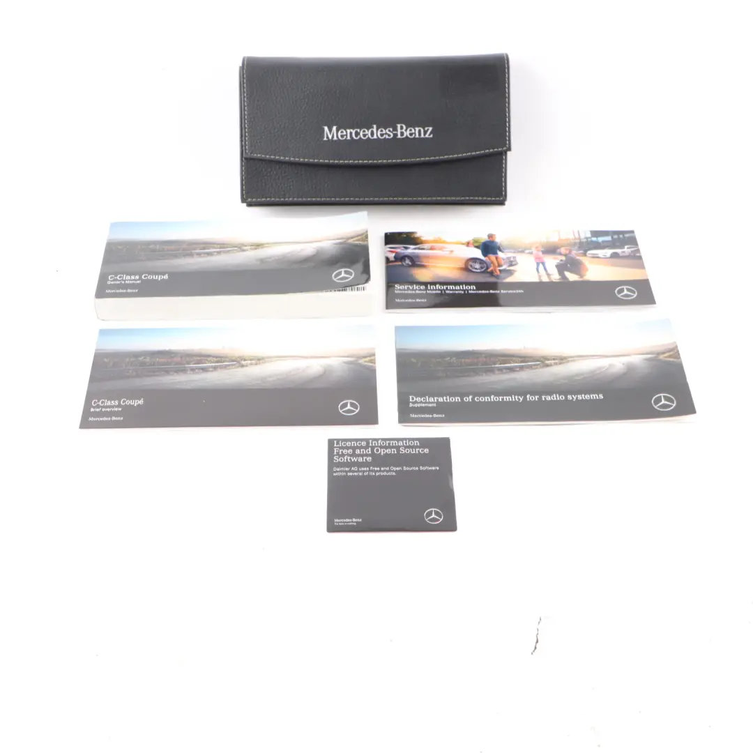 Mercedes S205 Owner's Handbook Book Instruction Booklet Manual Wallet Case Set