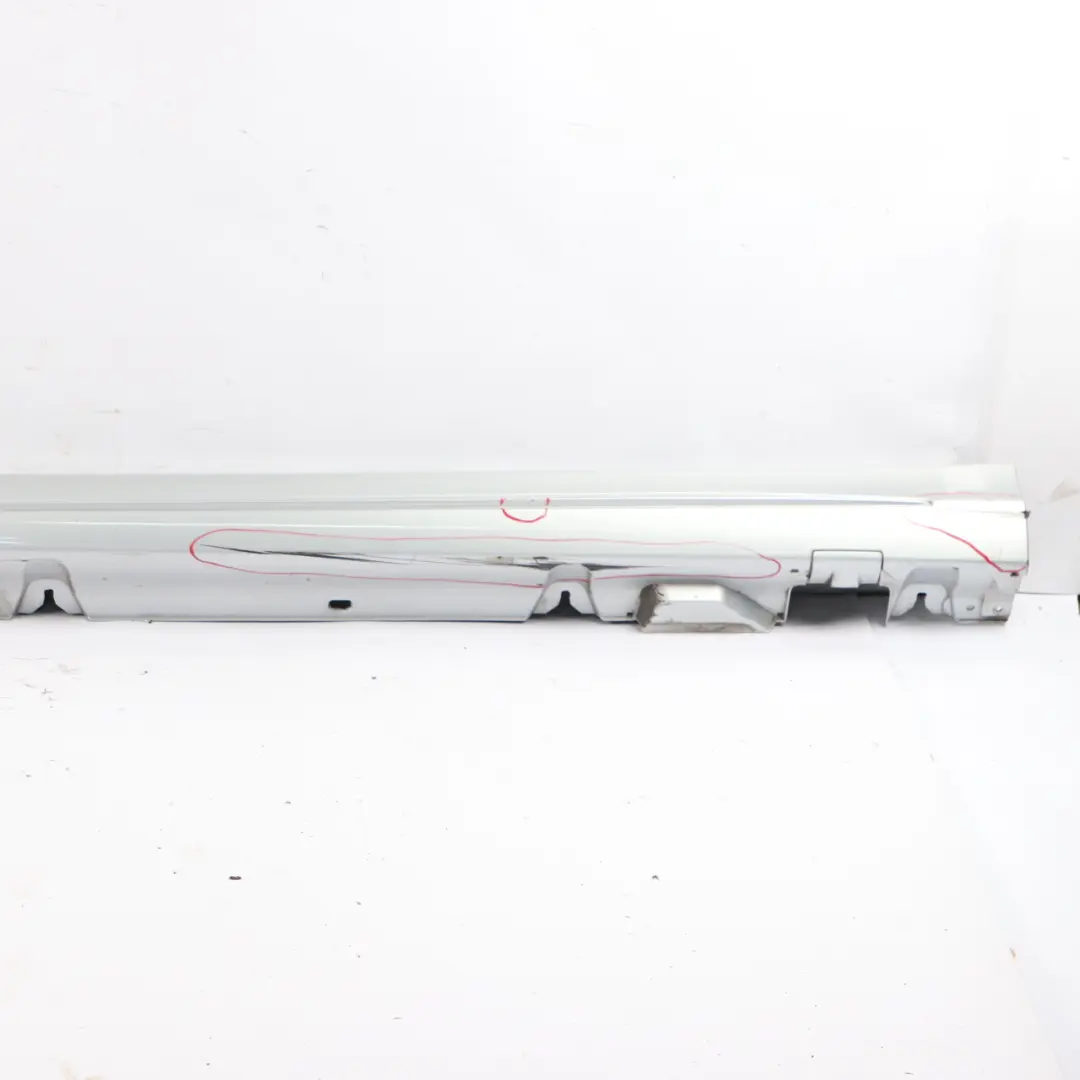 Mercedes W205 Side Skirt Left N/S Door Sill Cover Iridium Silver Metallic - 775