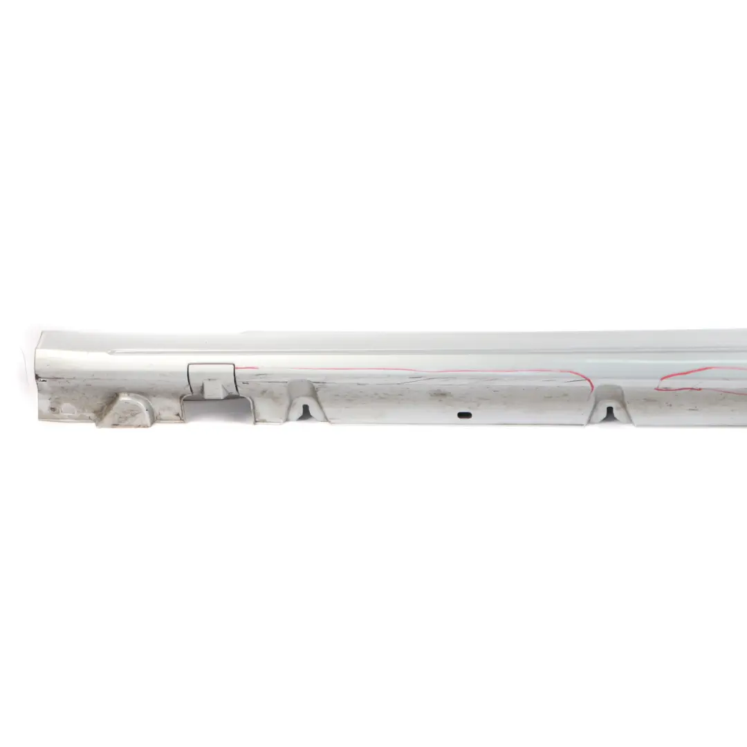 Mercedes W205 Side Skirt Left N/S Door Sill Cover Iridium Silver Metallic - 775