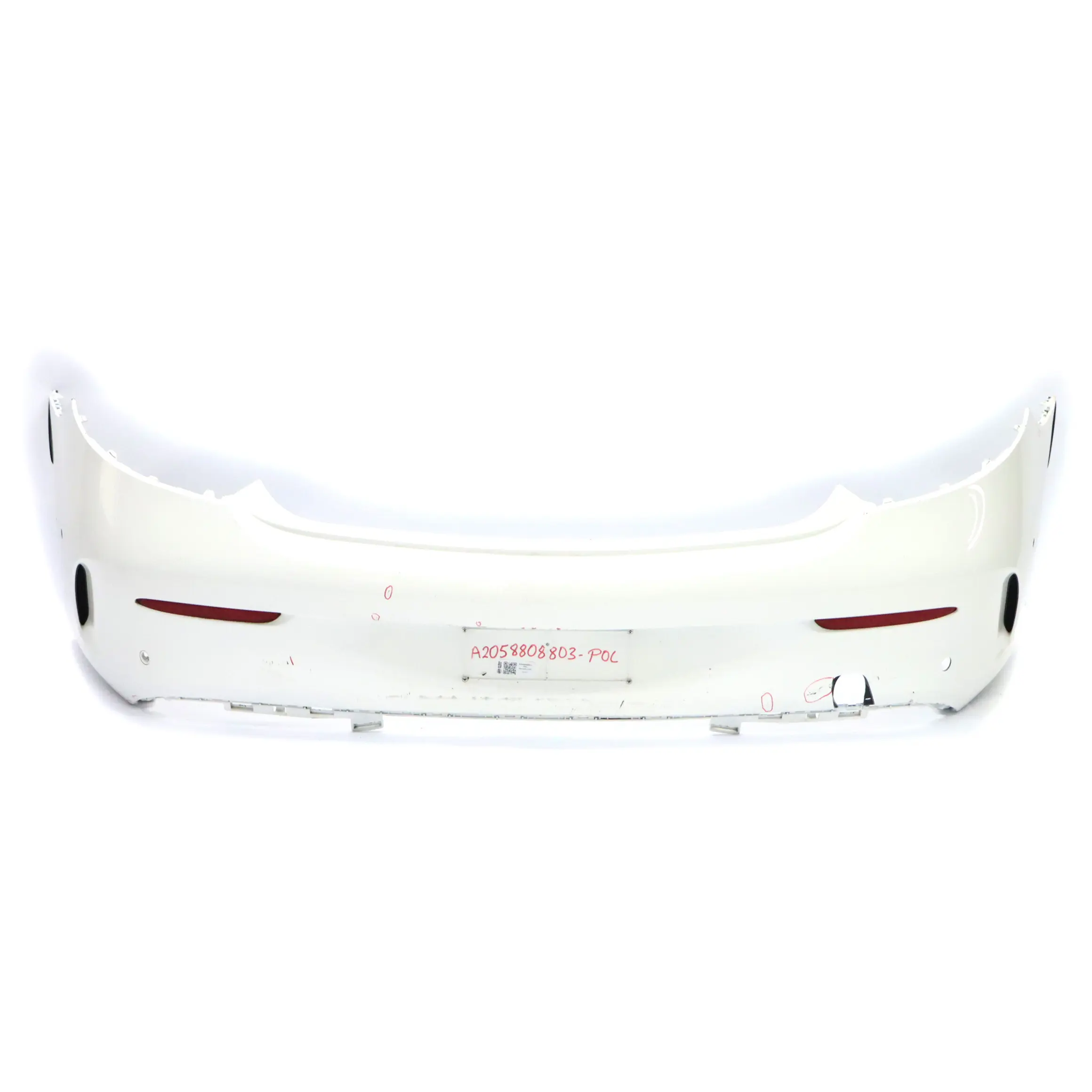 Mercedes C205 Bumper Rear Trim Panel Covering AMG Polar White - 149