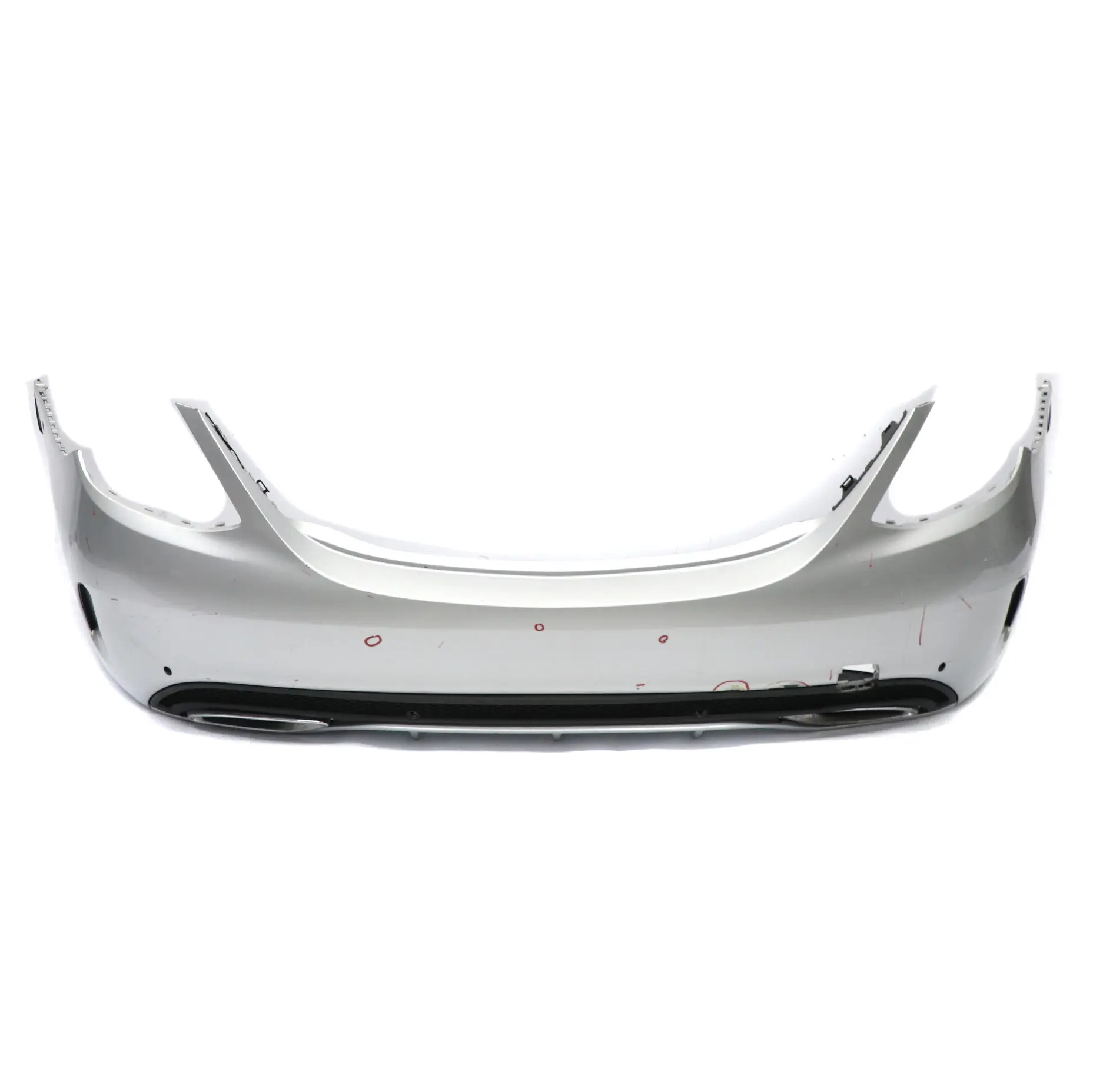 Mercedes W205 Bumper Rear Trim Panel AMG Iridium Silver Metallic - 775