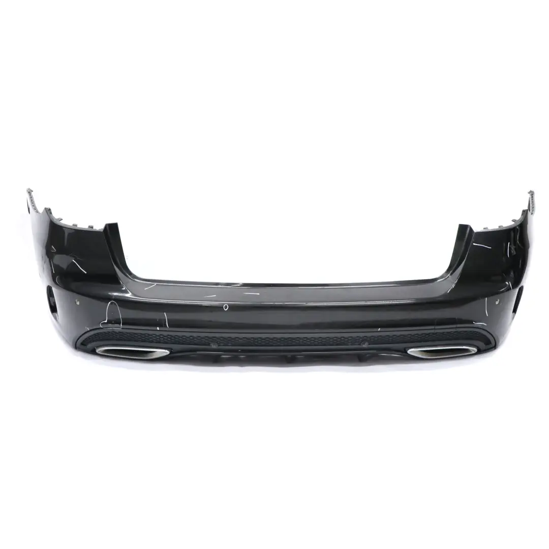 Mercedes S205 Bumper Rear Trim Panel Cover AMG Obsidian Black Metallic - 197