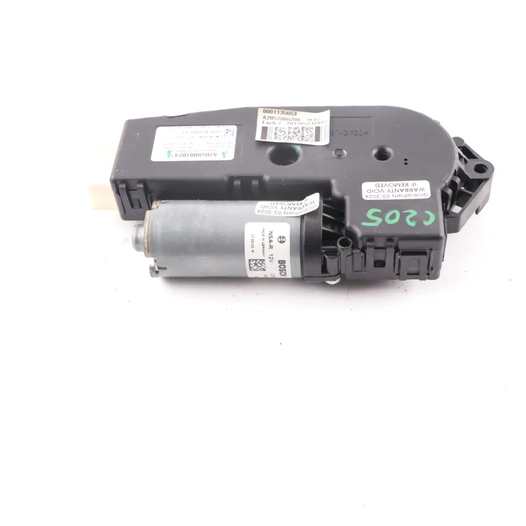 Mercedes W205 Sliding Sunroof Panoramic Motor Drive Actuator Unit A2059001024