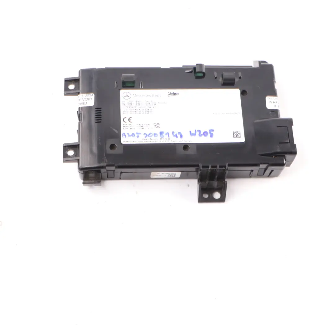 Mercedes W205 Front Telephone Wireless Charging Load Wattage Module A2059008143