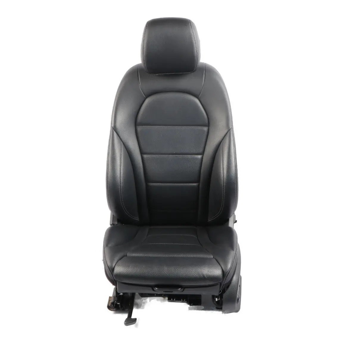 Imiation Asiento Cuero Mercedes W205 S205 Calefactable Izquierdo Negro Lumbar