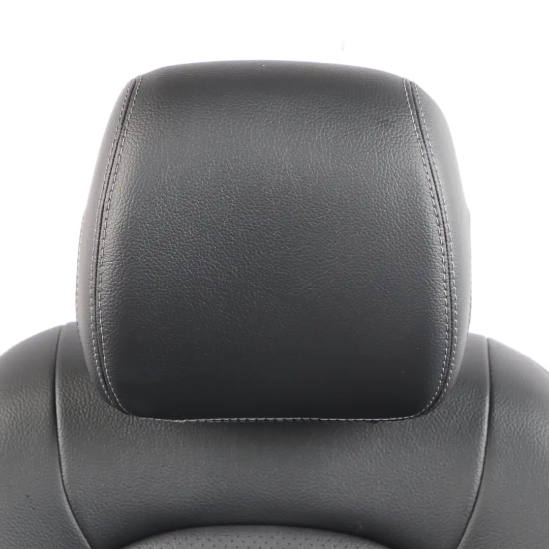 Imiation Leather Seat Mercedes W205 S205 Heated Front Left N/S Black Lumbar