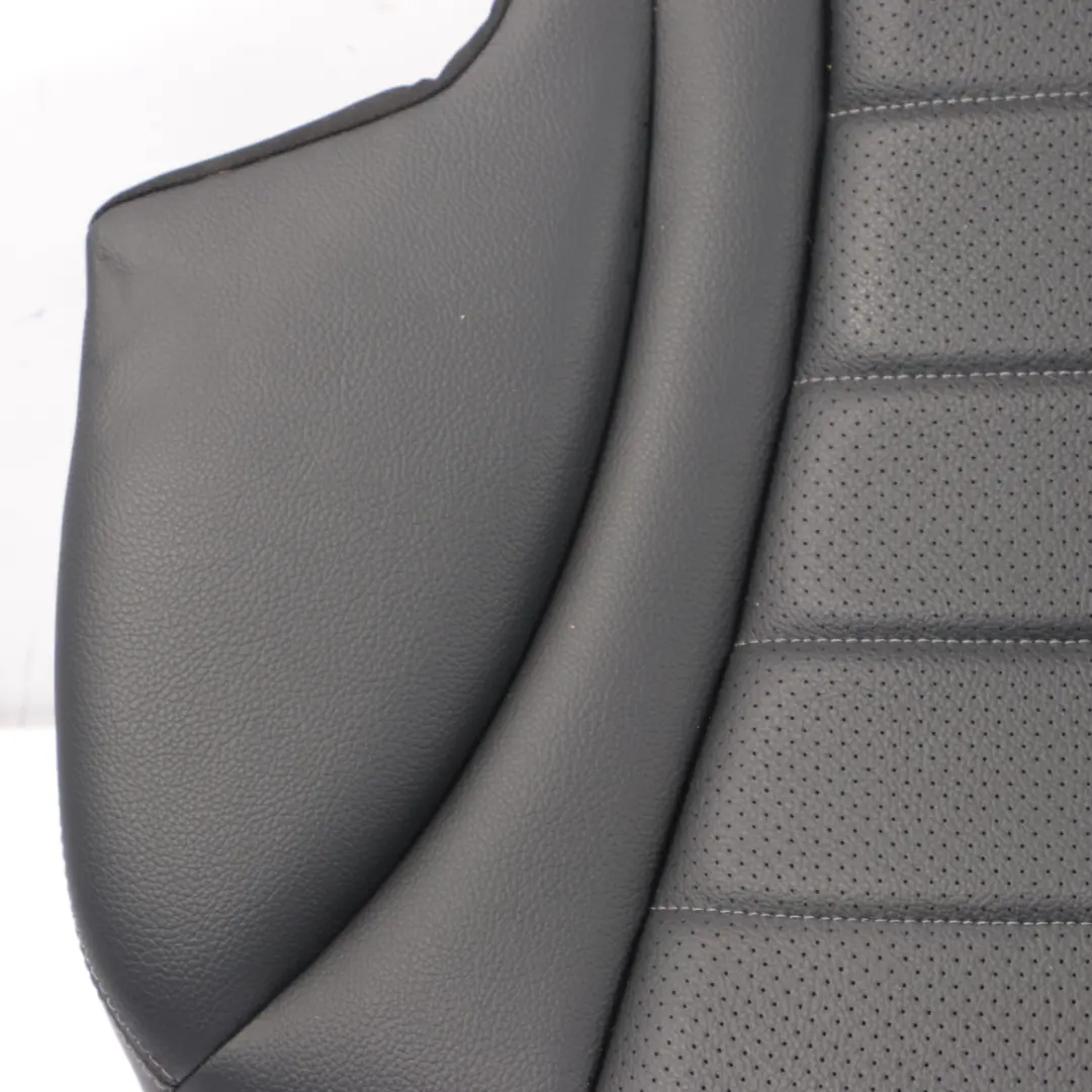 Mercedes W205 Rear Seat Bench Couch Covering Trim Black Imitation Leather