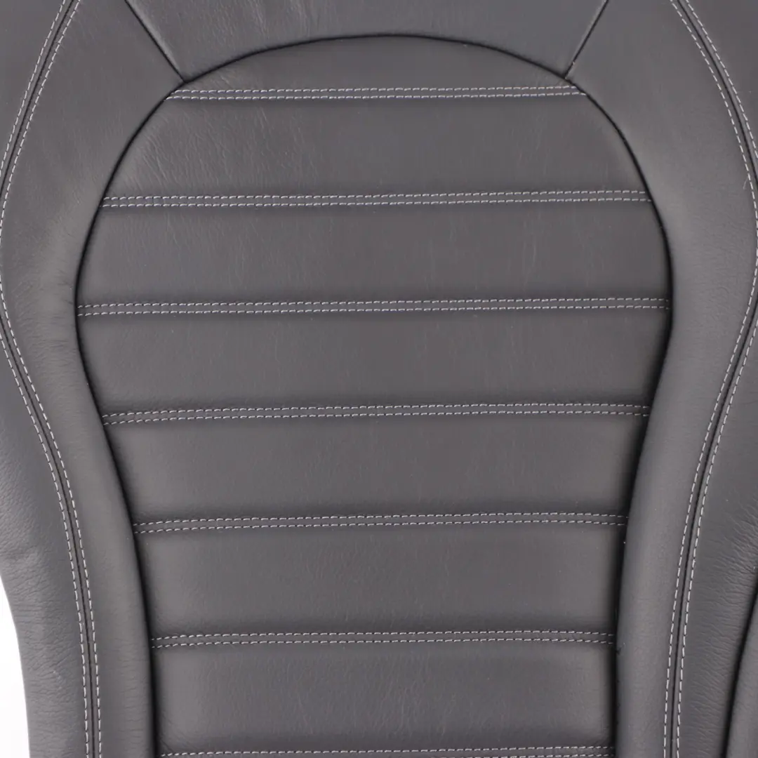 Mercedes W205 Rear Seat Backrest Right O/S Back Cover Trim Panel Black Leather