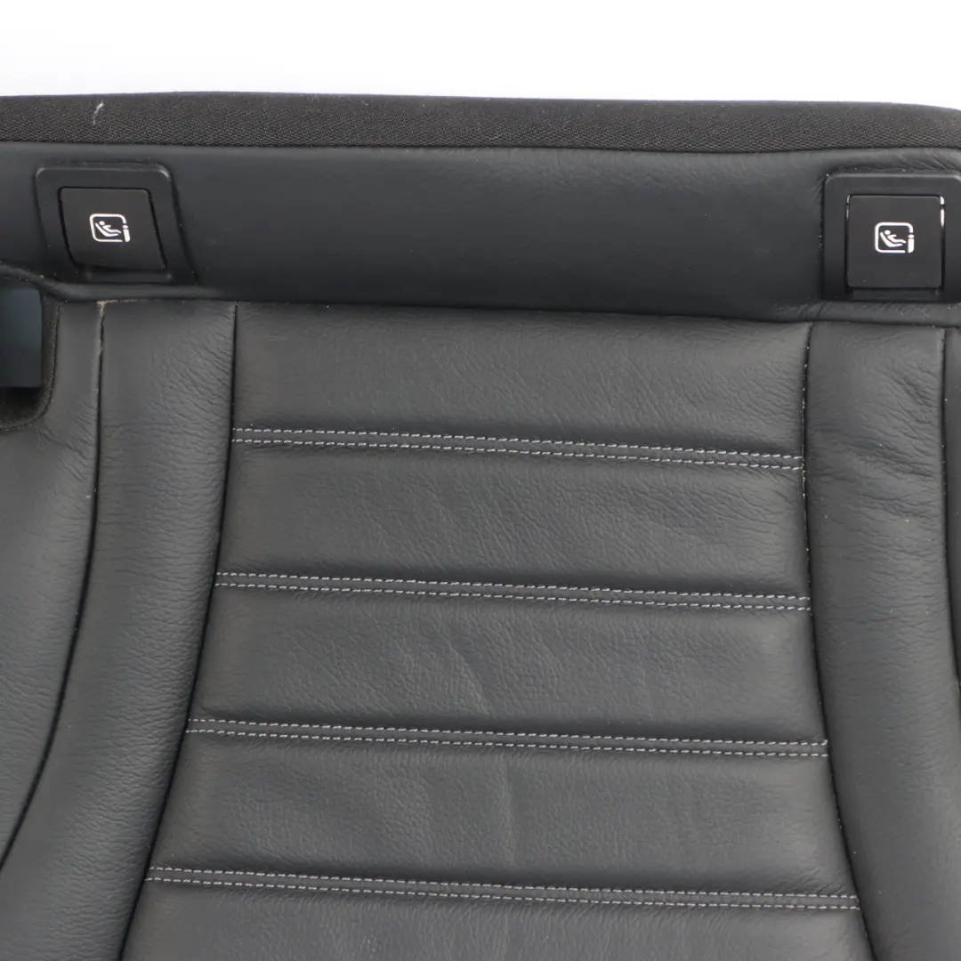 Mercedes W205 Rear Seat Bench Couch Covering Trim Seating Black Leather