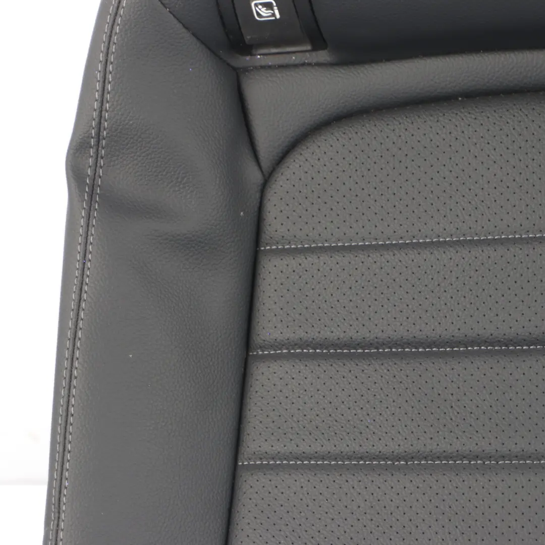 Mercedes C205 Rear Seat Bench Couch Covering Trim Black Imitation Leather