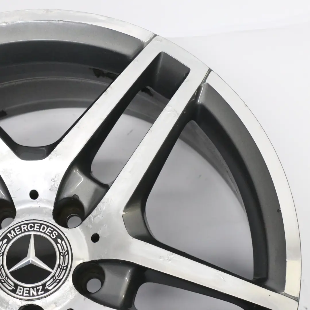 Mercedes C207 AMG Front Wheel Alloy Rim 18" 5 Double Spoke 8J ET:45 A2074010000