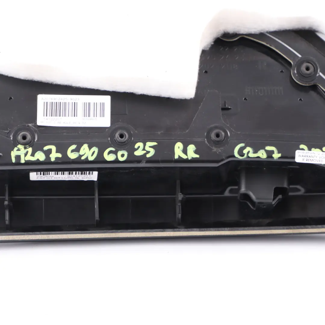 Lateral Trim Panel Mercedes C207 Coupe Rear Left N/S Lateral Side Cover Black