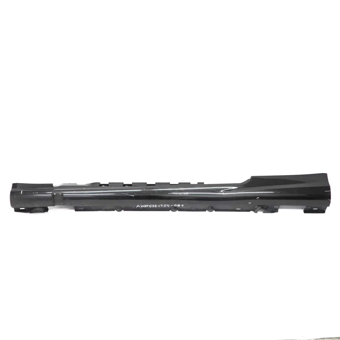 Mercedes W207 Side Skirt AMG Door Sill Cover Left N/S Obsidian Black - 197