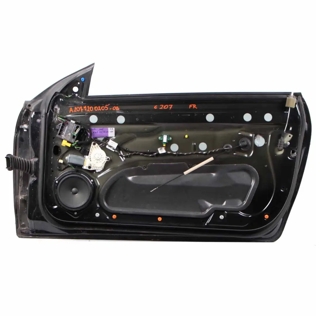 Mercedes W207 Door Front Right O/S A207 C207 Obsidian Black Metallic - 197