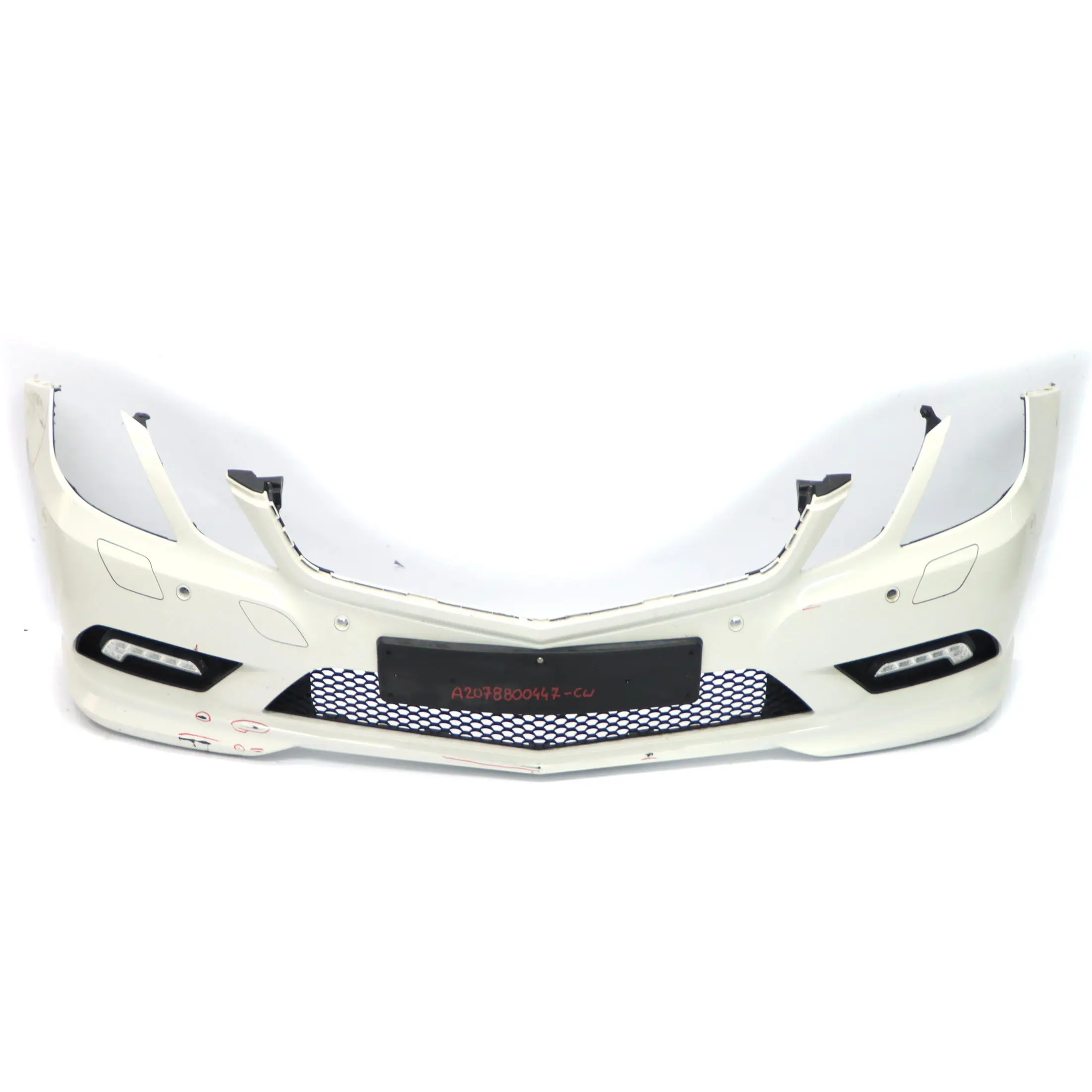 Mercedes W207 Bumper Front Trim Panel AMG Covering Calcite White - 650