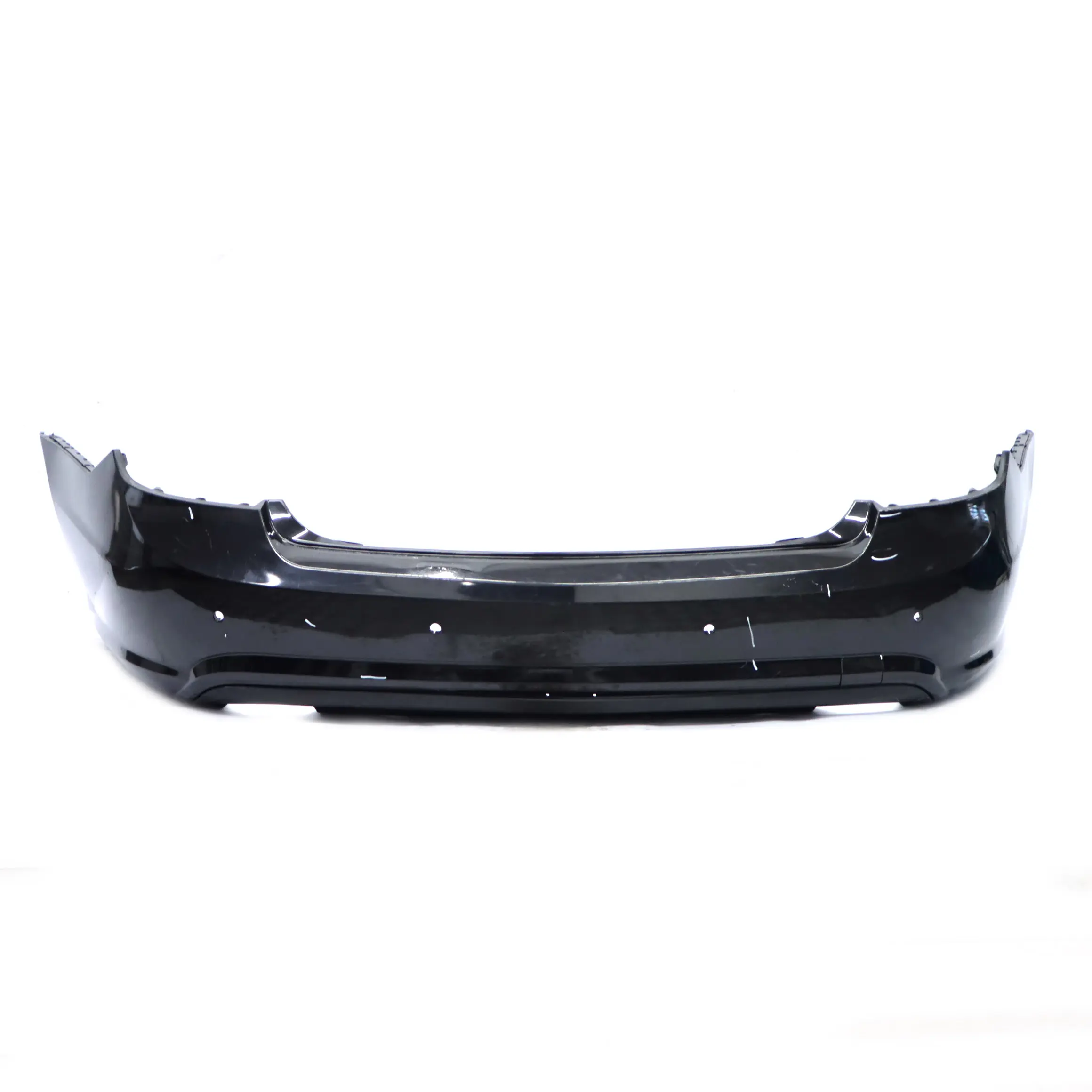 Mercedes W207 Rear Bumper Trim Panel Covering Obsidian Black Metallic - 197