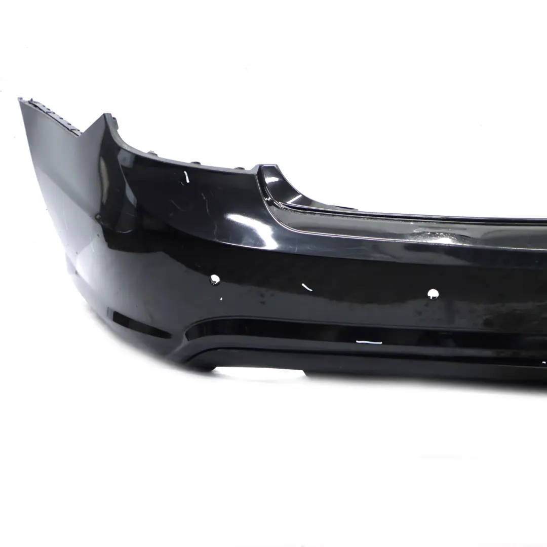 Mercedes W207 Rear Bumper Trim Panel Covering Obsidian Black Metallic - 197