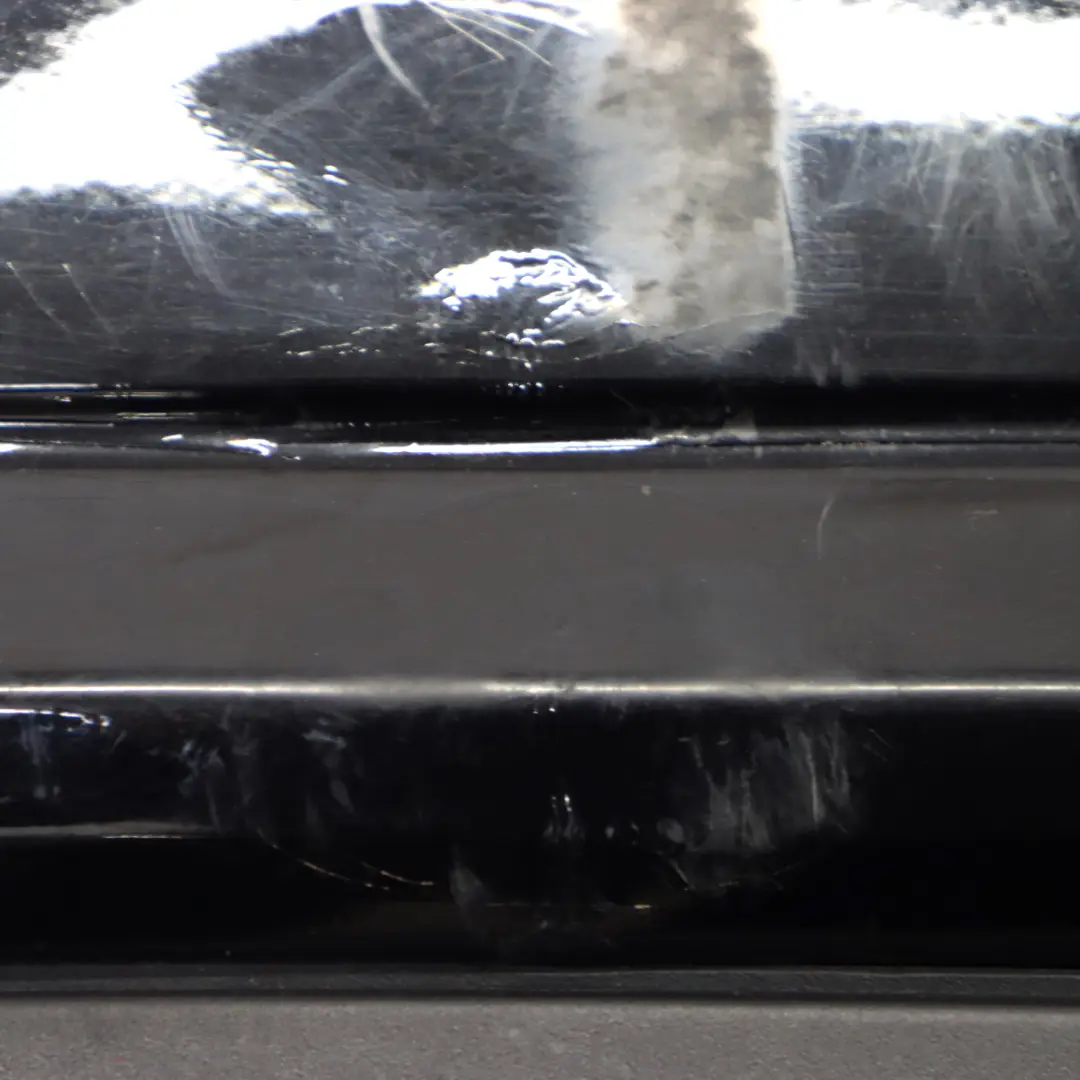 Mercedes W207 Rear Bumper Trim Panel Covering Obsidian Black Metallic - 197