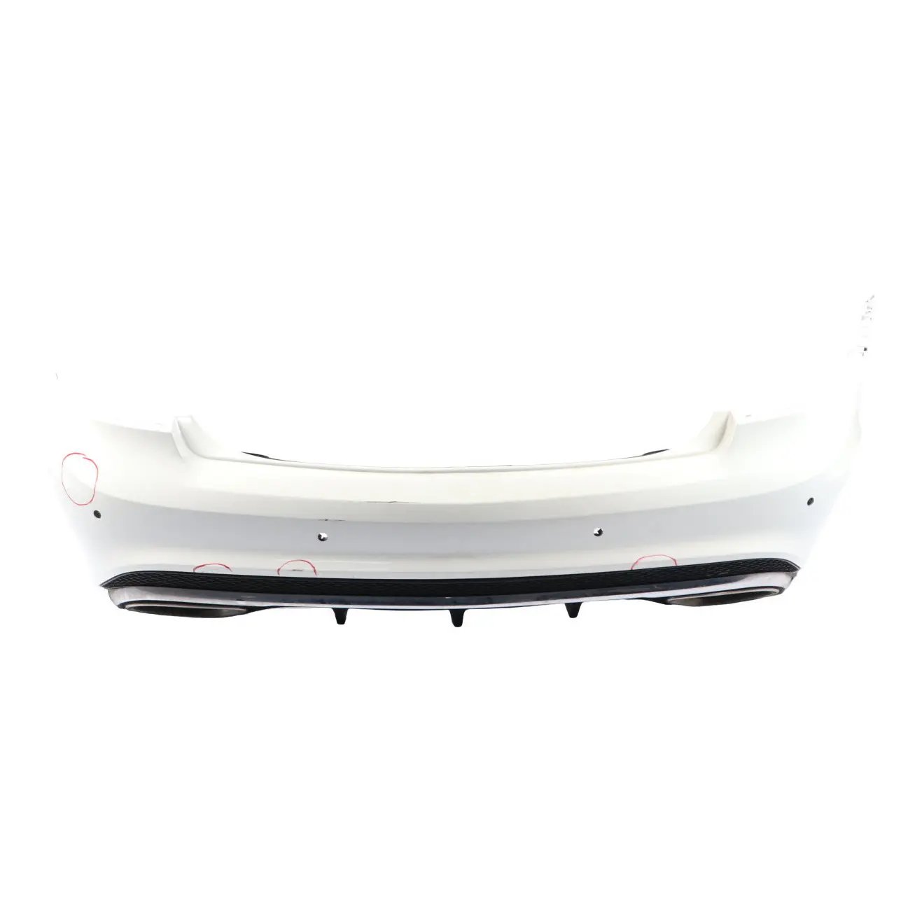 Mercedes C207 Coupe A207 Cabrio AMG Sport Rear Bumper Polar White - 149