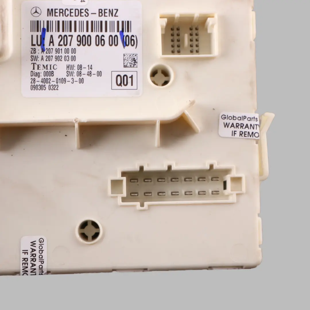 Mercedes C207 Door Module Rear Right O/S Control Unit ECU A2079000600