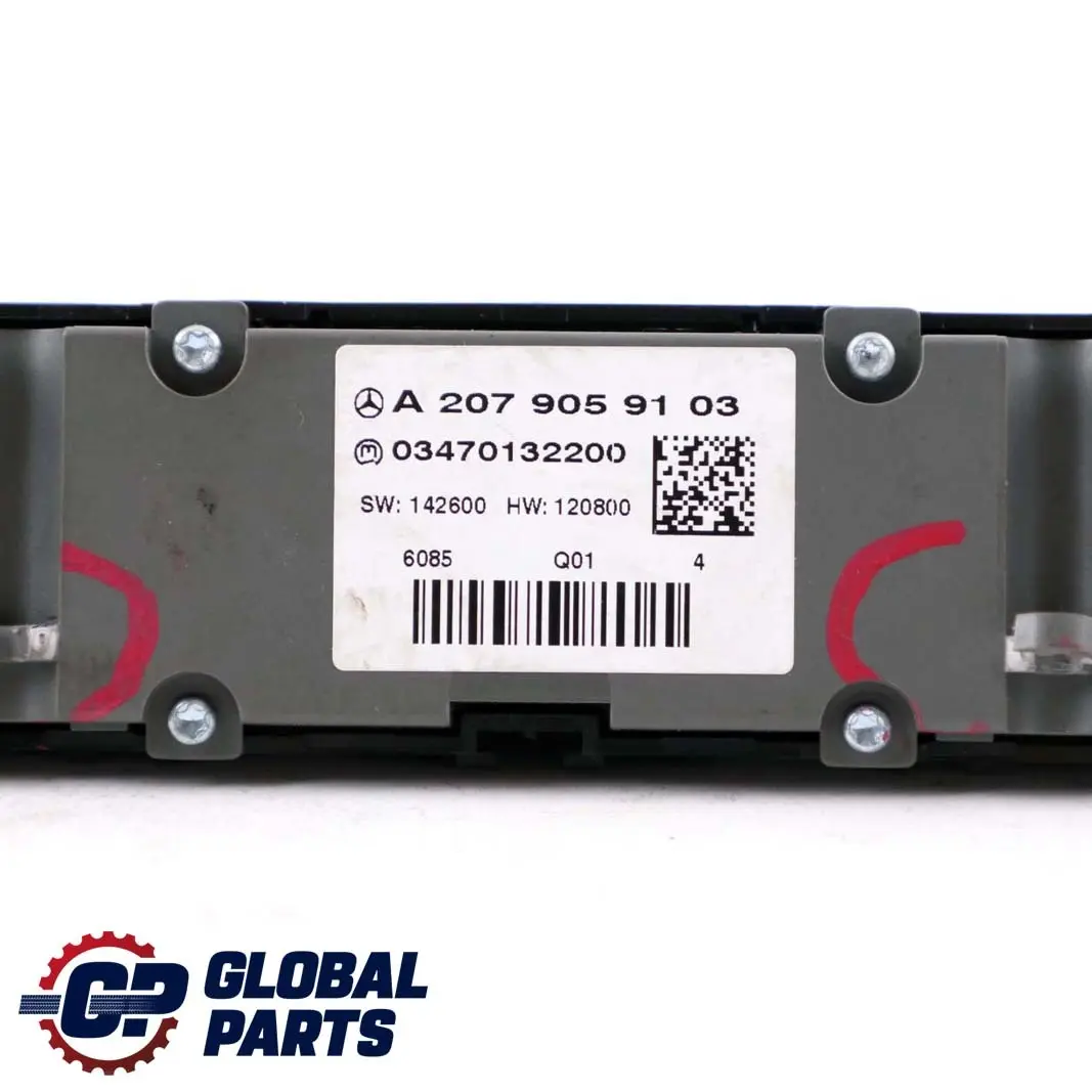 Mercedes-Benz E W207 Cabrio A207 Schalterblock Sitze Bedienteil A2079059103