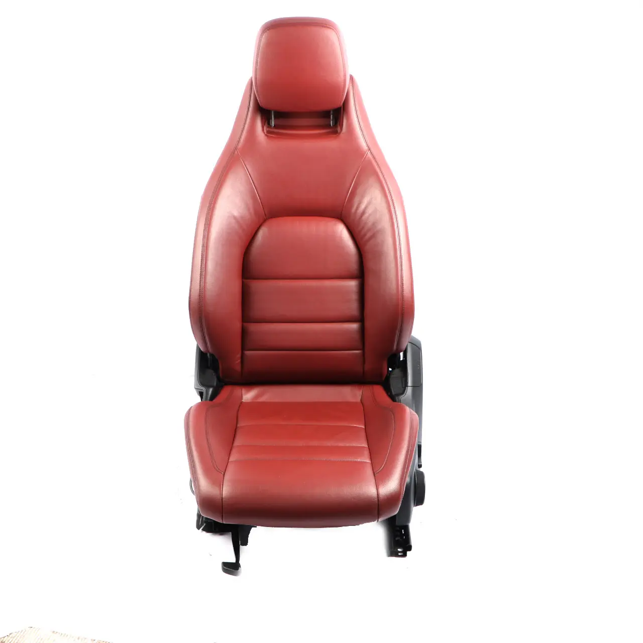 Front Seat Mercedes C204 C207 Left N/S Leather Red Rendezvous Heated