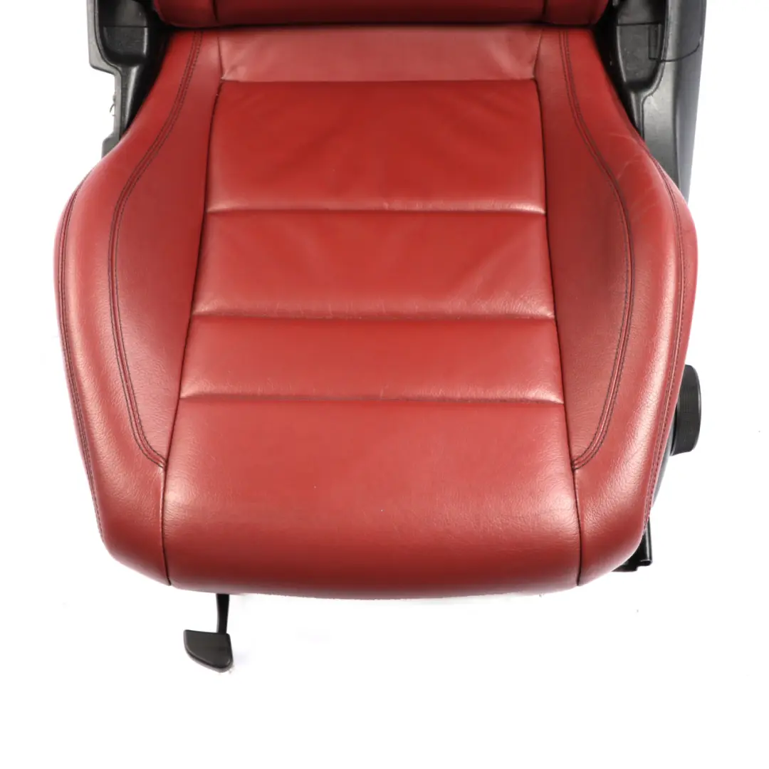 Front Seat Mercedes C204 C207 Left N/S Leather Red Rendezvous Heated