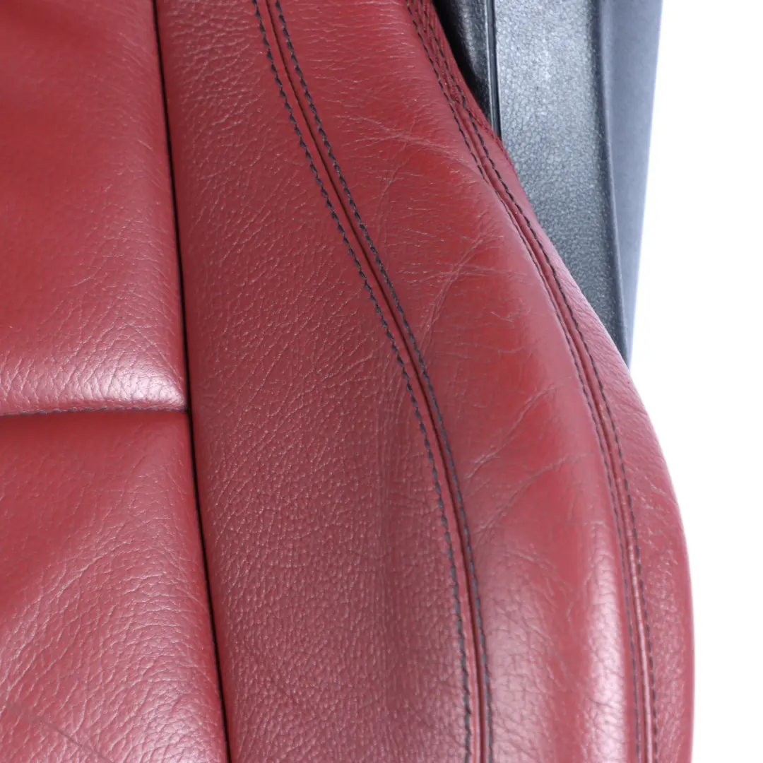 Front Seat Mercedes C204 C207 Left N/S Leather Red Rendezvous Heated