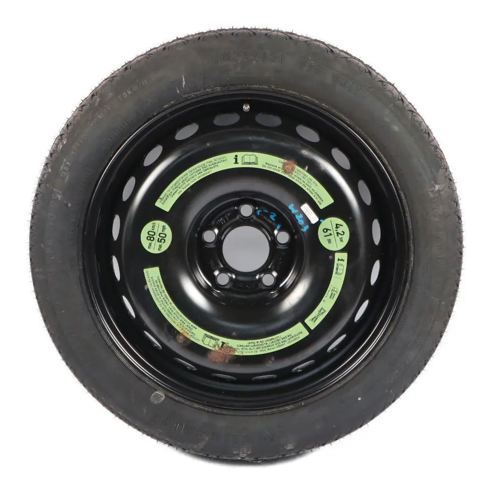 Mercedes W203 C209 Spare Wheel Steel Tyre R17 3.5J ET:17 125/80 A2094000302