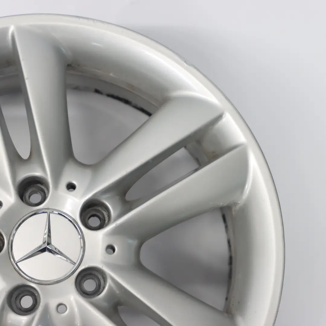 Mercedes C209 llanta de aleación plata de doble radio 17 "7.5J ET:36 A2094014102