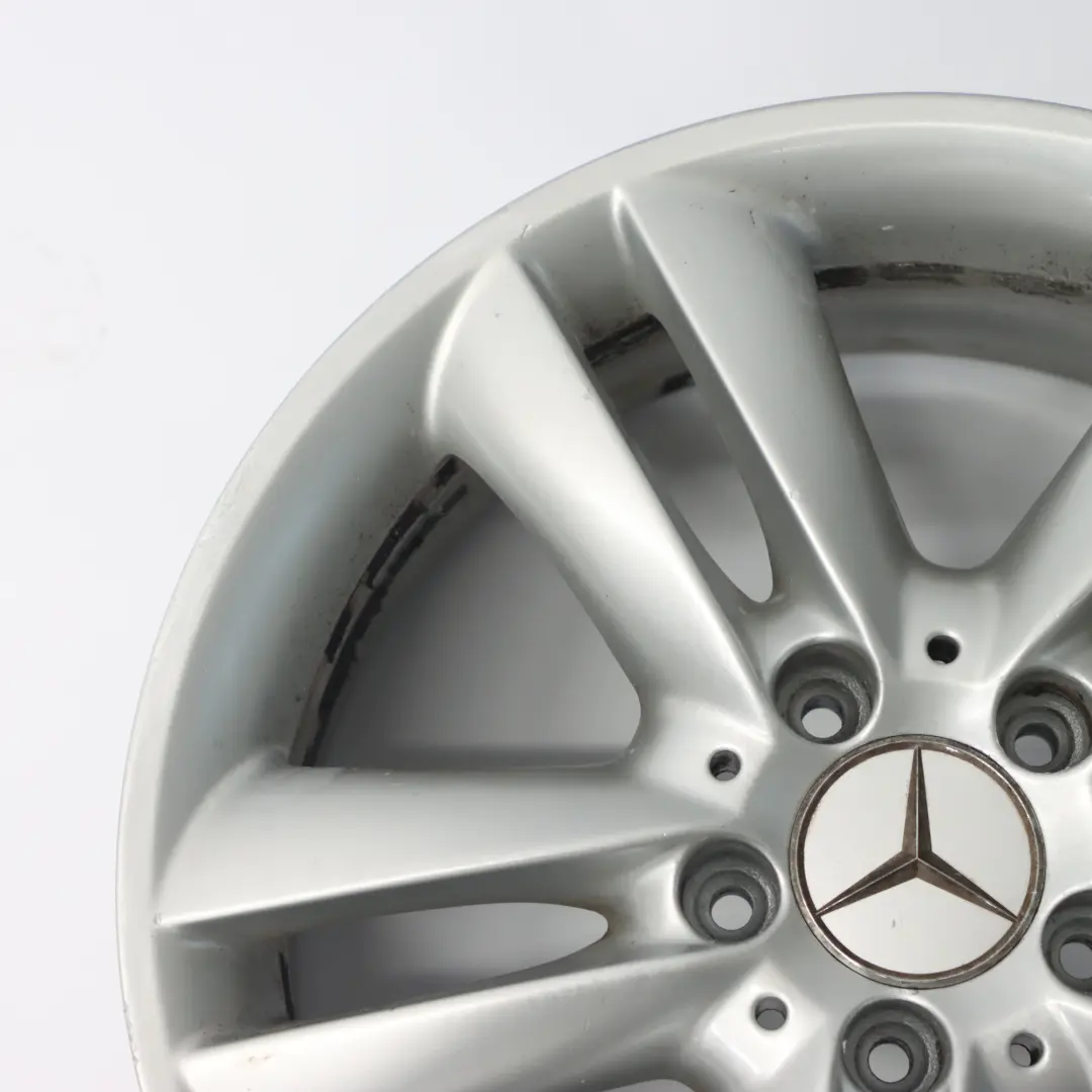 Mercedes C209 llanta de aleación plata de doble radio 17 "7.5J ET:36 A2094014102