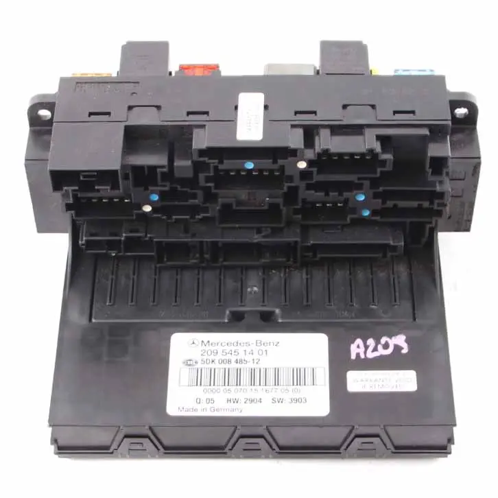 Caja fusibles Mercedes CLK W203 W209 Módulo SAM delantero control A2095451401