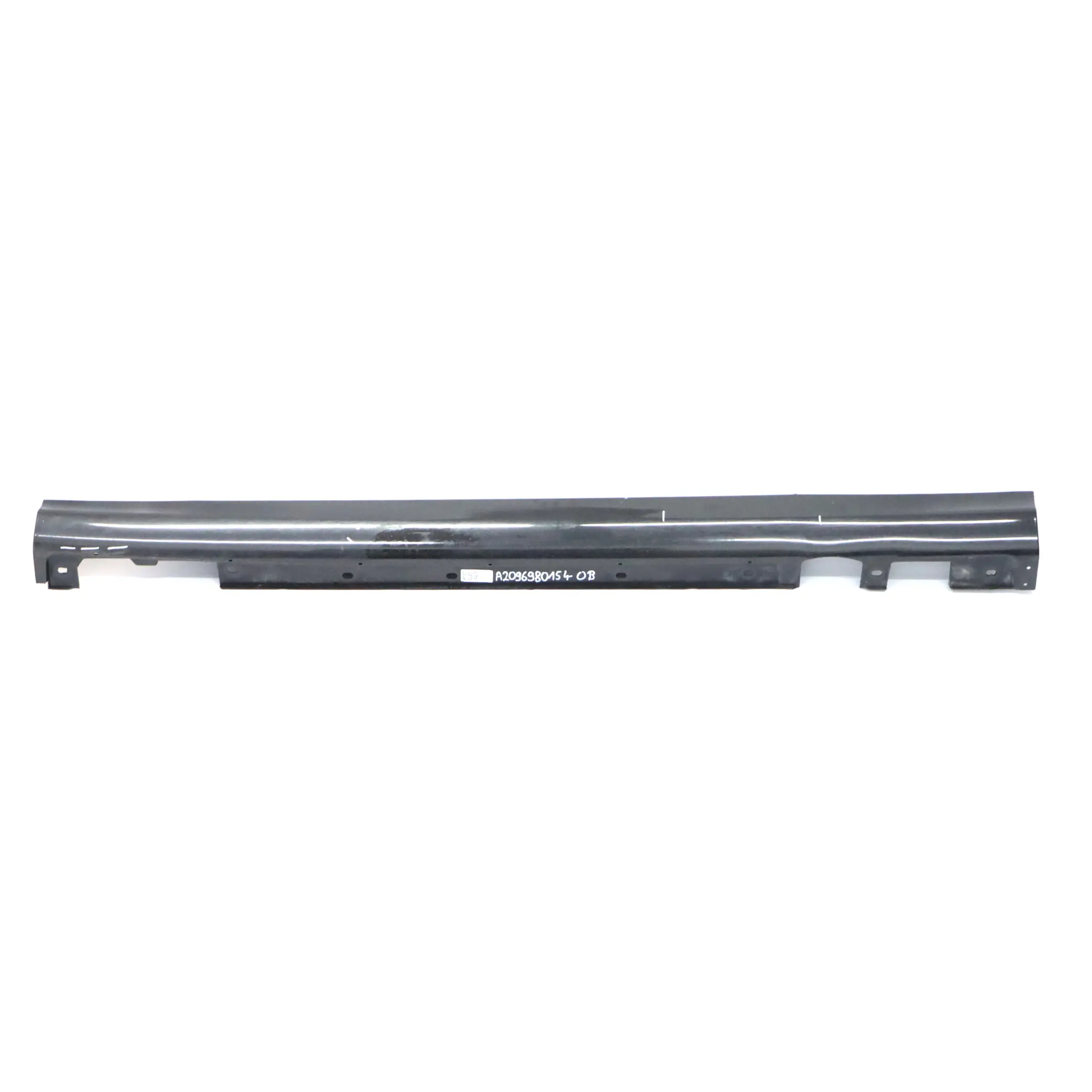 Mercedes W209 Side Skirt Left N/S Door Sill Cover Obsidian Black Metallic - 197