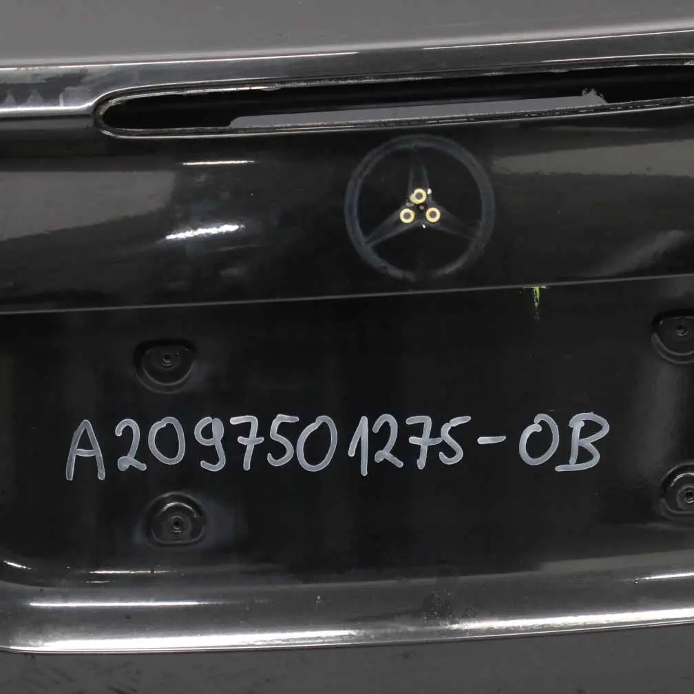 Mercedes A209 Boot Trunk Lid Convertible Cabrio Tailgate Obsidian Black - 197