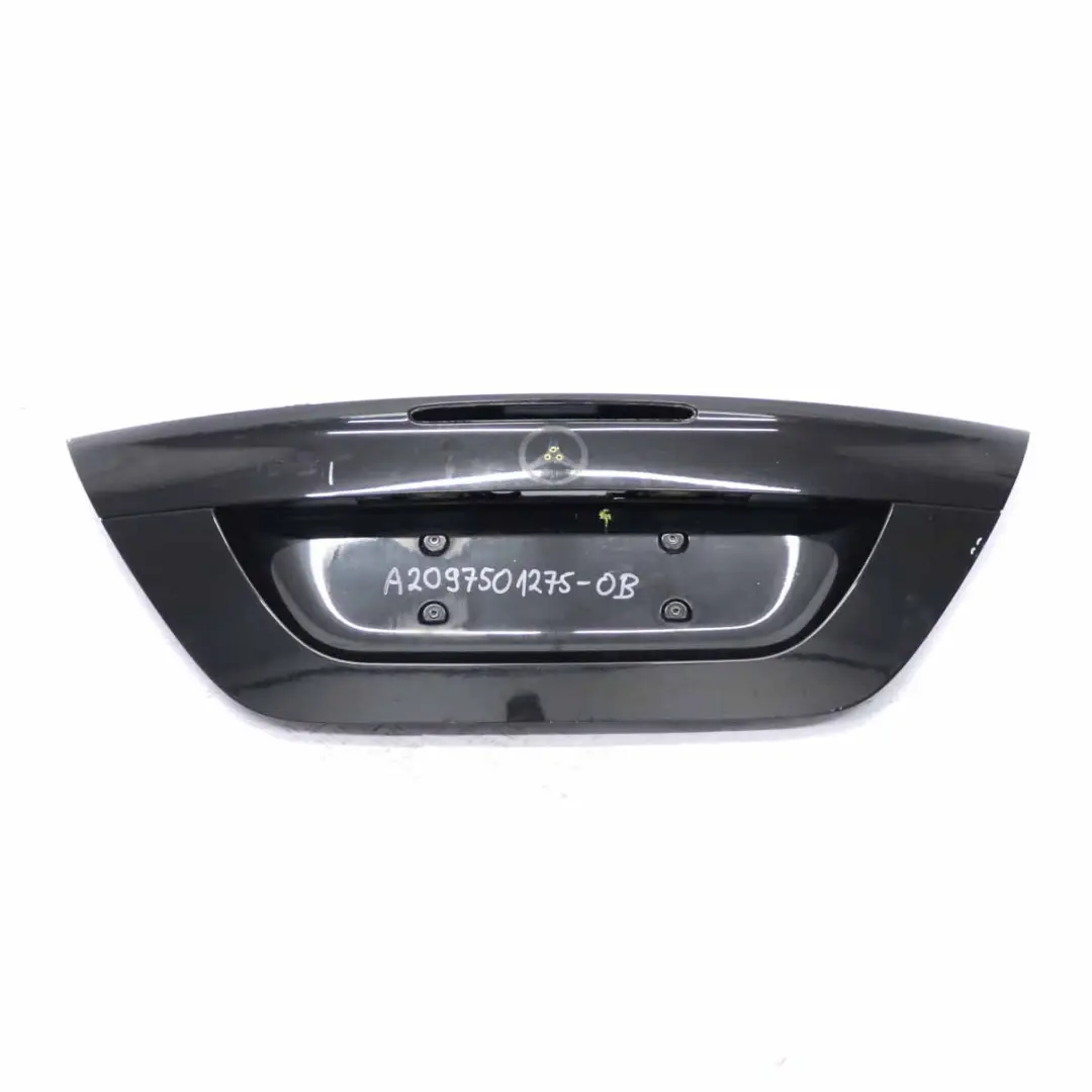 Mercedes A209 Boot Trunk Lid Convertible Cabrio Tailgate Obsidian Black - 197