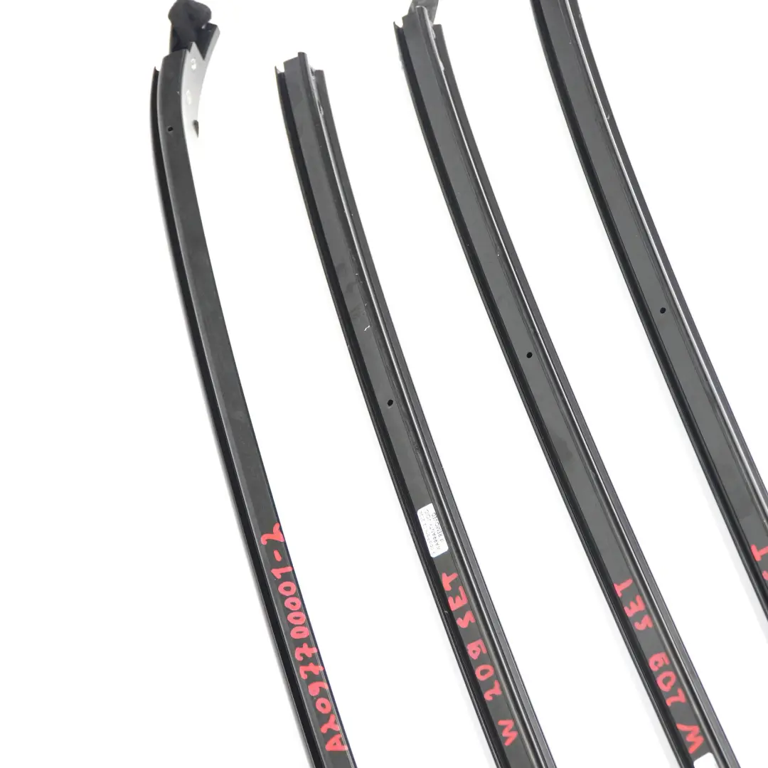 Mercedes A209 Folding Soft Top Roof Guide Linkage Strips Rails Set Convertible