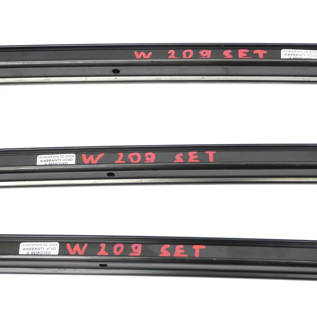 Mercedes A209 Folding Soft Top Roof Guide Linkage Strips Rails Set Convertible