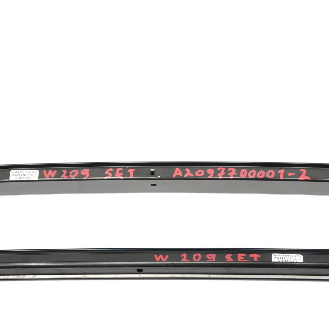 Mercedes A209 Folding Soft Top Roof Guide Linkage Strips Rails Set Convertible