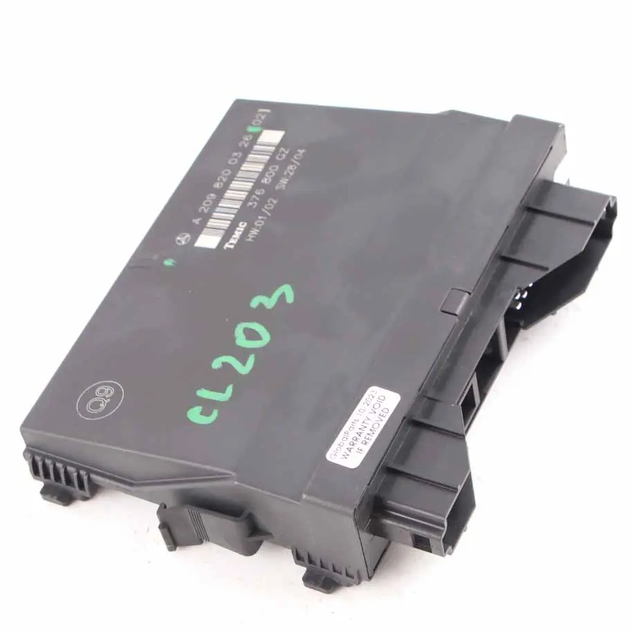 Mercedes CL203 Body Control Module Unit Temic 376 800 GZ A2098200326