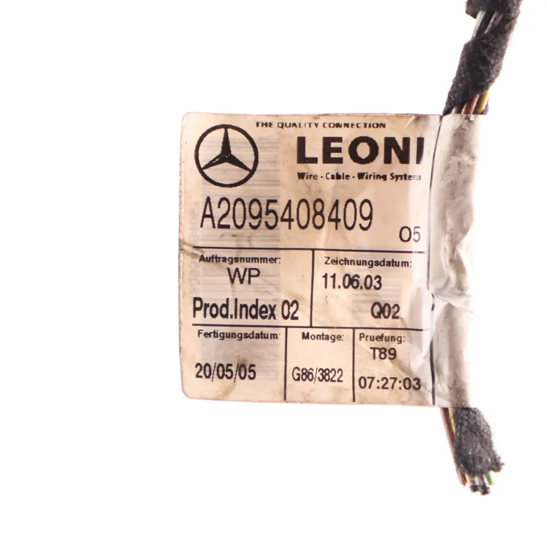 Mercedes C209 Luz Trasera Derecha Enchufe Cableado A0435456620