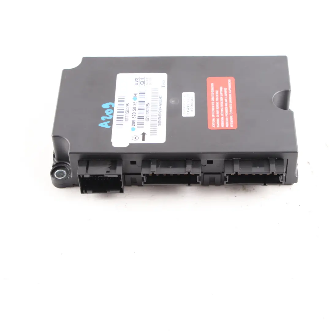  Mercedes W209 Moduł Sterownik Składanego Dachu ECU A2098205026