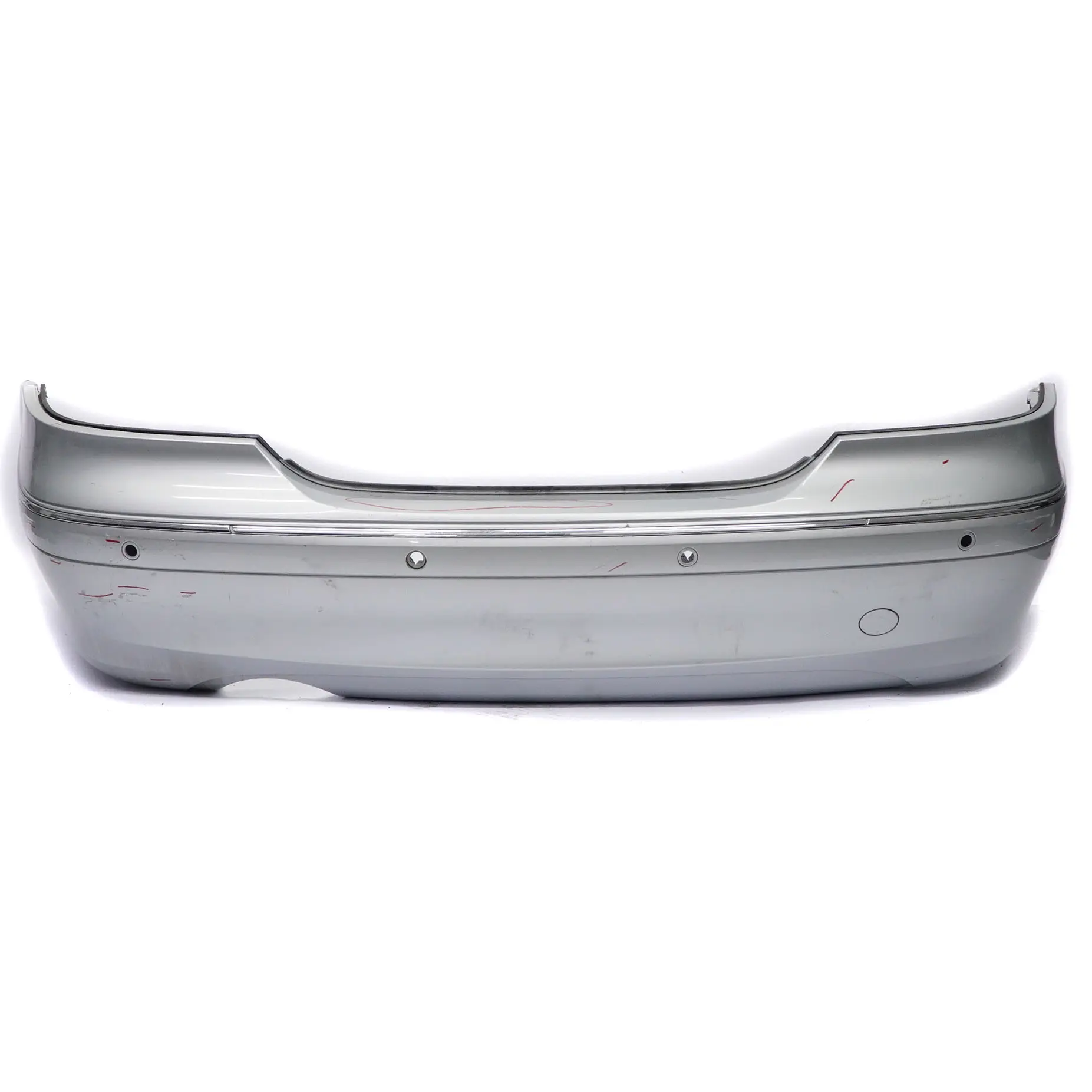 Mercedes W209 Rear Bumper Trim Panel Covering Iridium Silver Metallic - 775