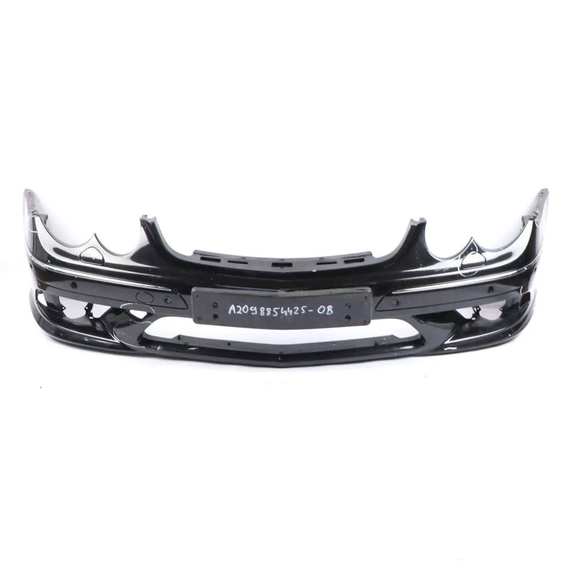 Mercedes W209 Front Bumper AMG Trim Panel Cover Obsidian Black Metallic - 197